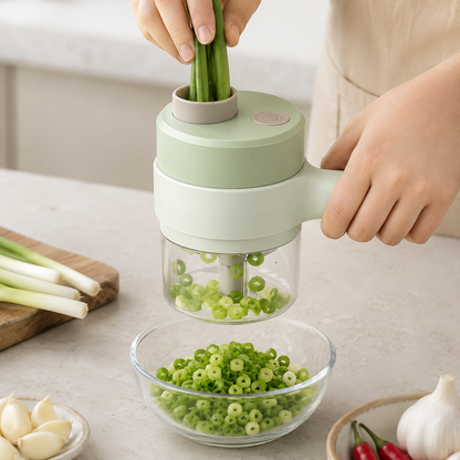 Compact Design Electric Vegetable Slicer Easy Food Prep