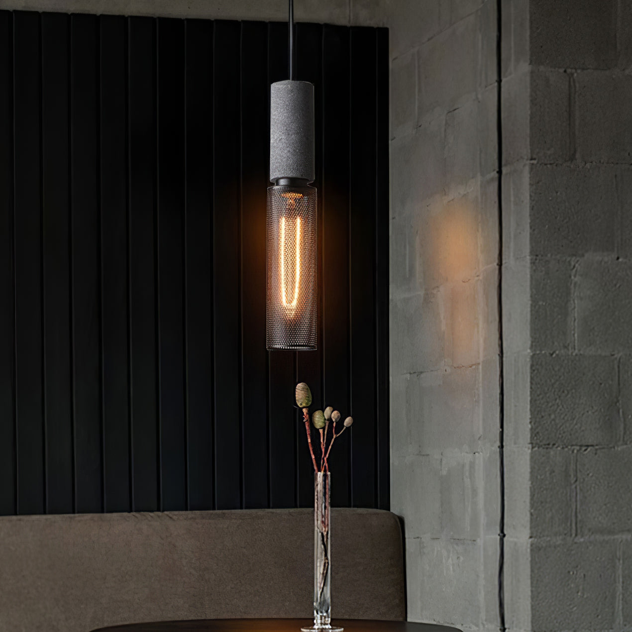 Lampada a Sospensione Urban Concrete | Lampada Industriale LED Appesa