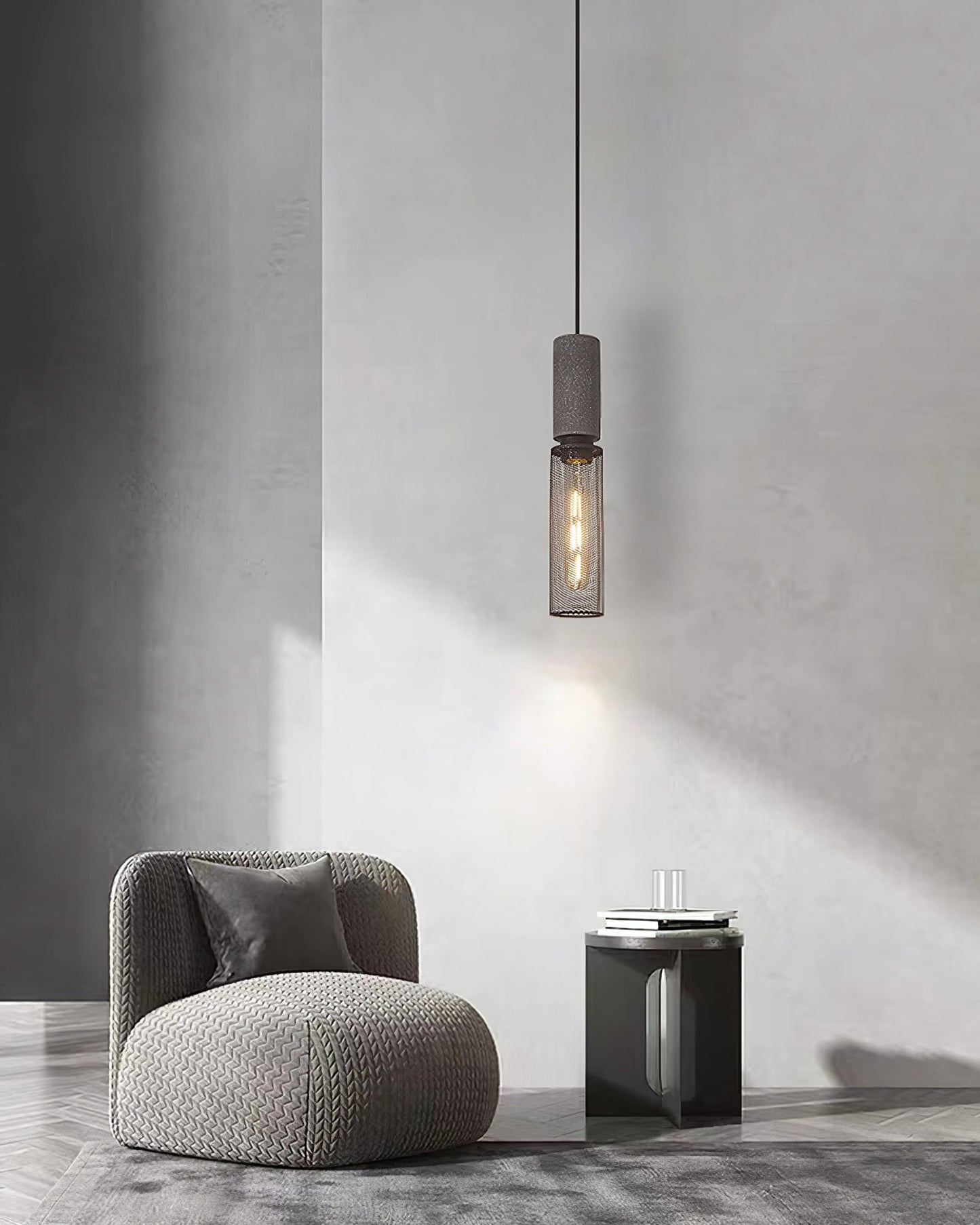Lampada a Sospensione Urban Concrete | Lampada Industriale LED Appesa