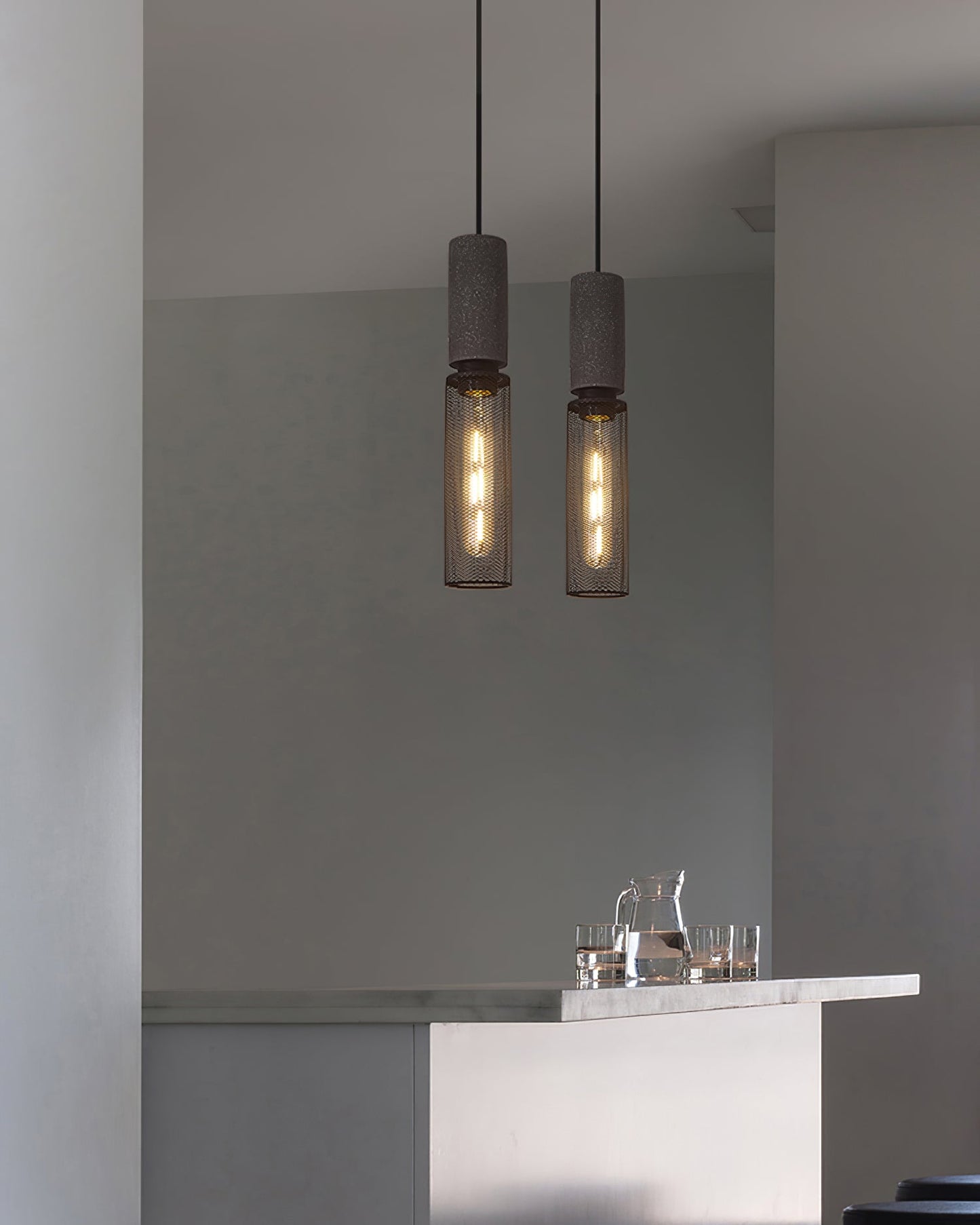 Lampada a Sospensione Urban Concrete | Lampada Industriale LED Appesa