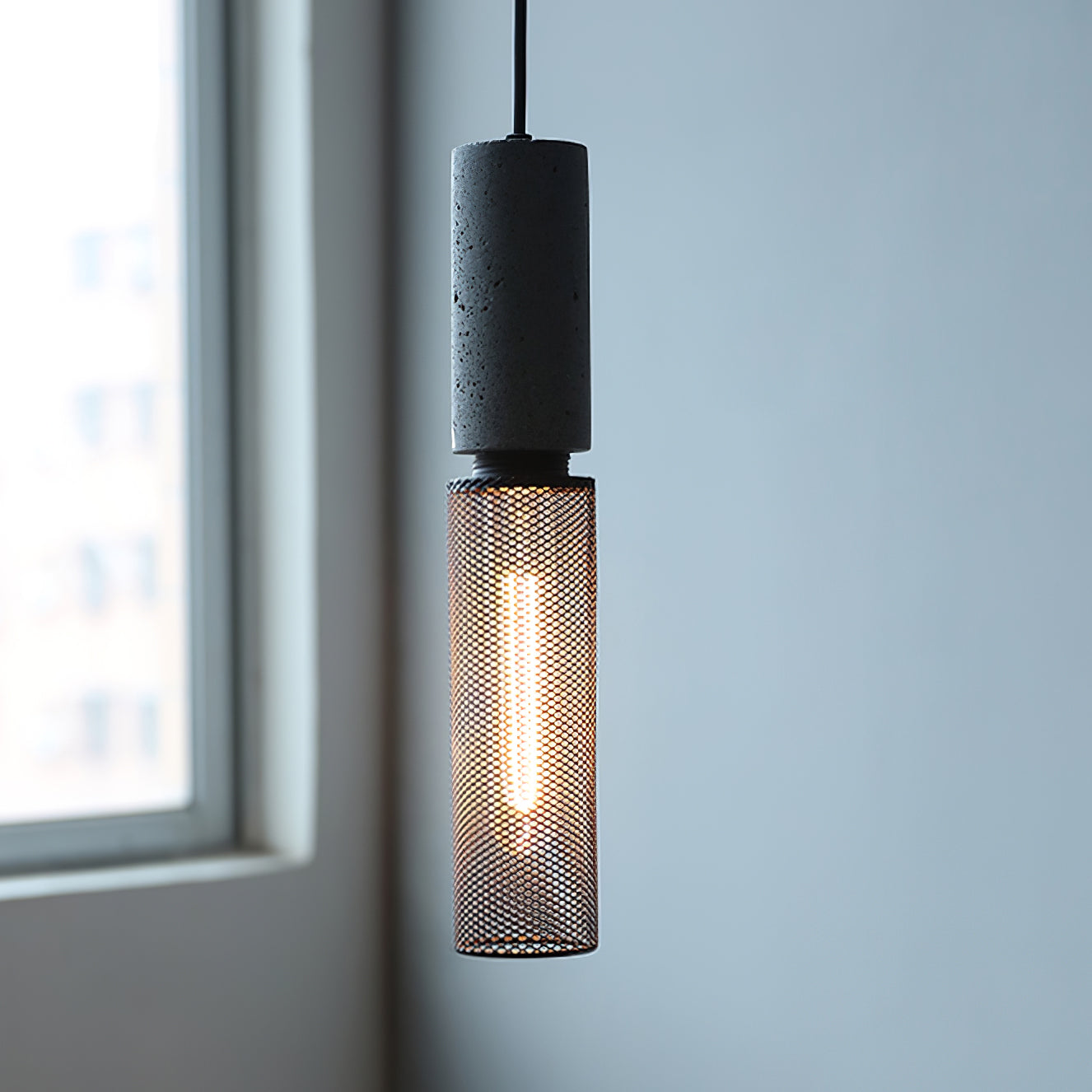 Lampada a Sospensione Urban Concrete | Lampada Industriale LED Appesa