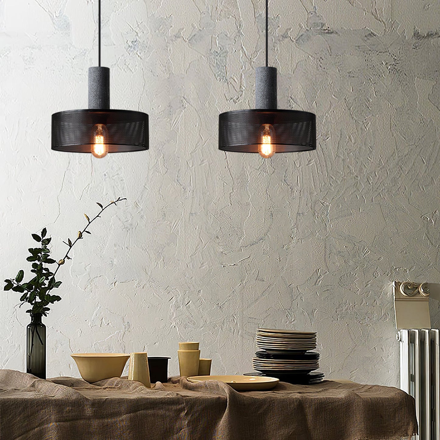 Lampada a Sospensione Urban Concrete | Lampada Industriale LED Appesa