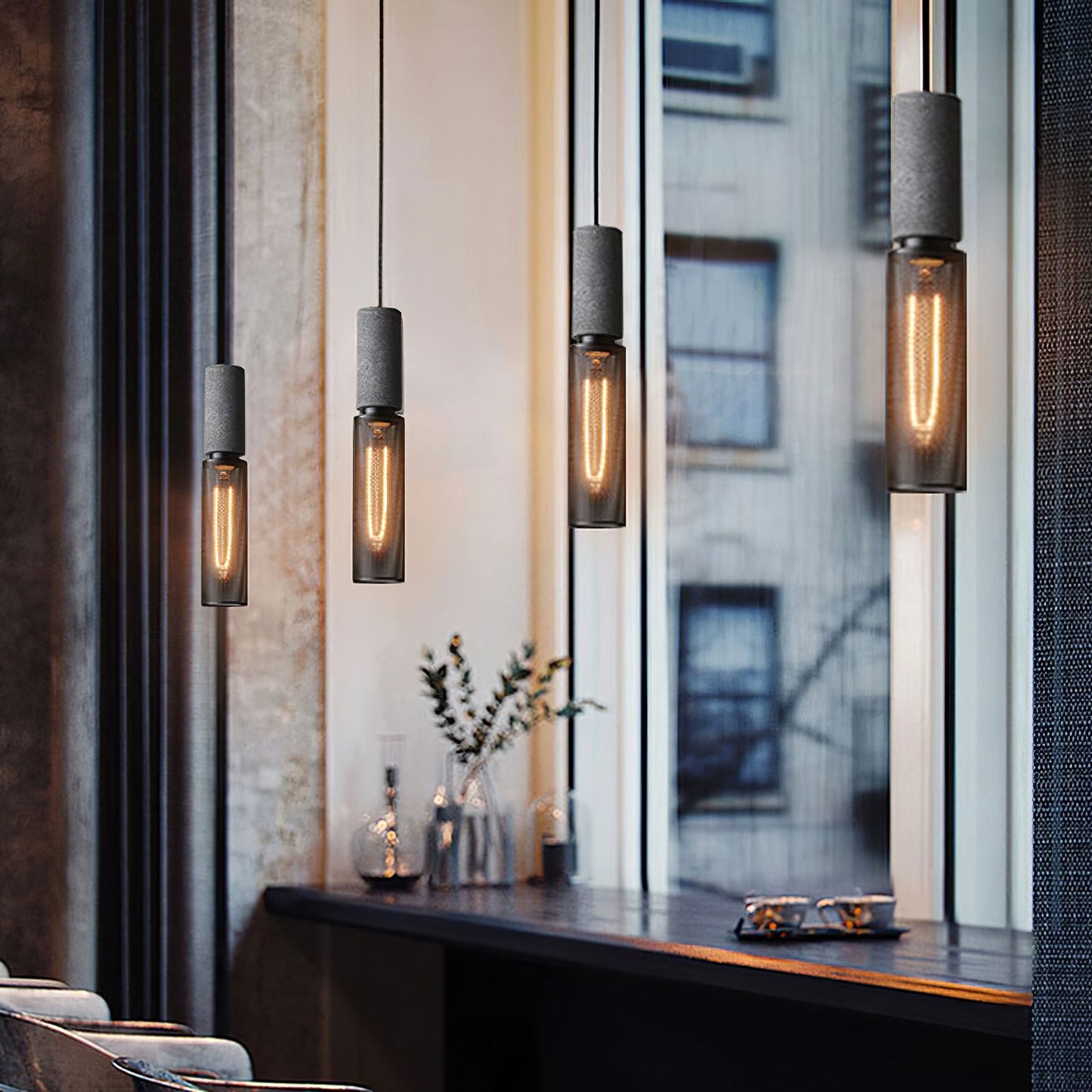 Lampada a Sospensione Urban Concrete | Lampada Industriale LED Appesa