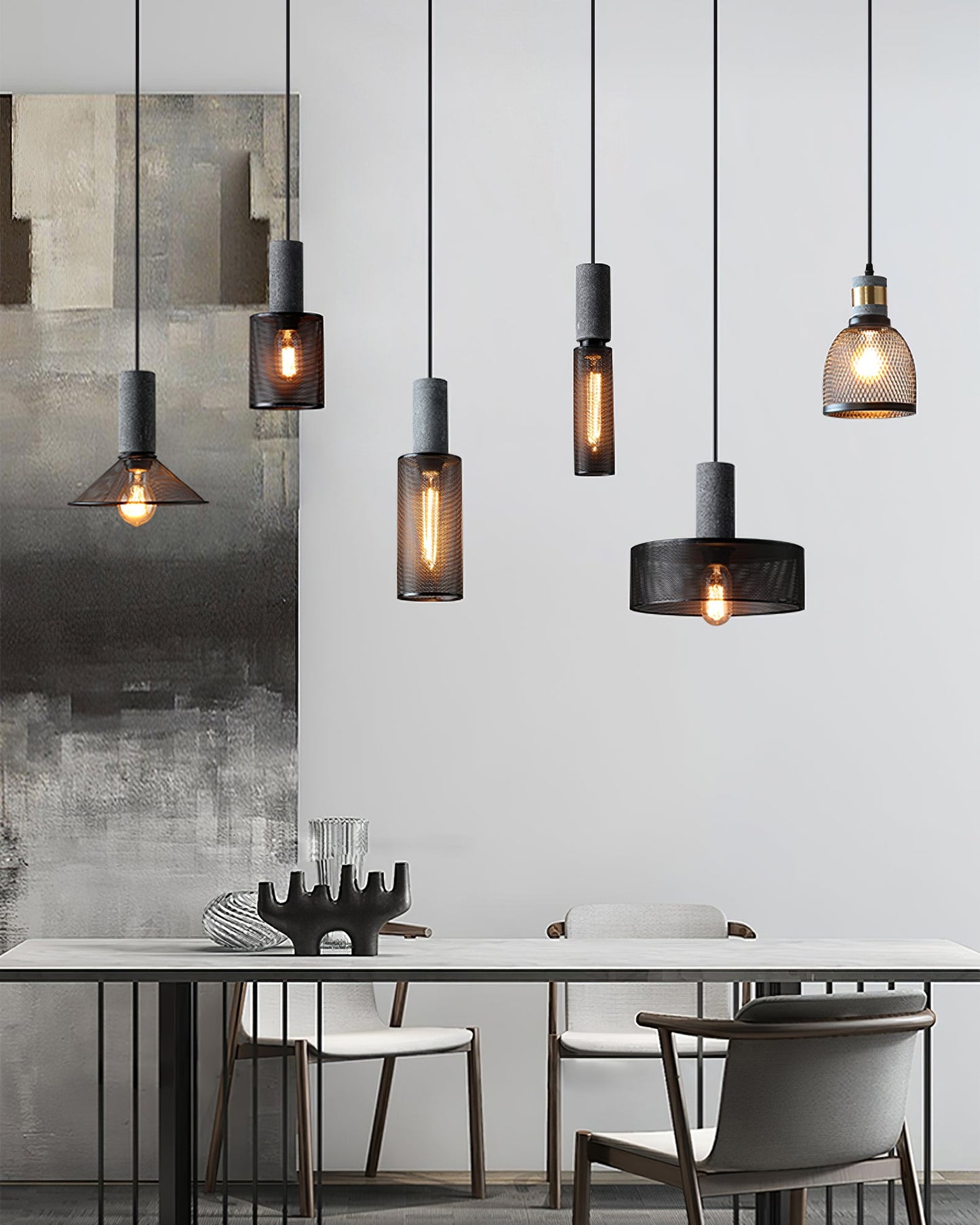Lampada a Sospensione Urban Concrete | Lampada Industriale LED Appesa