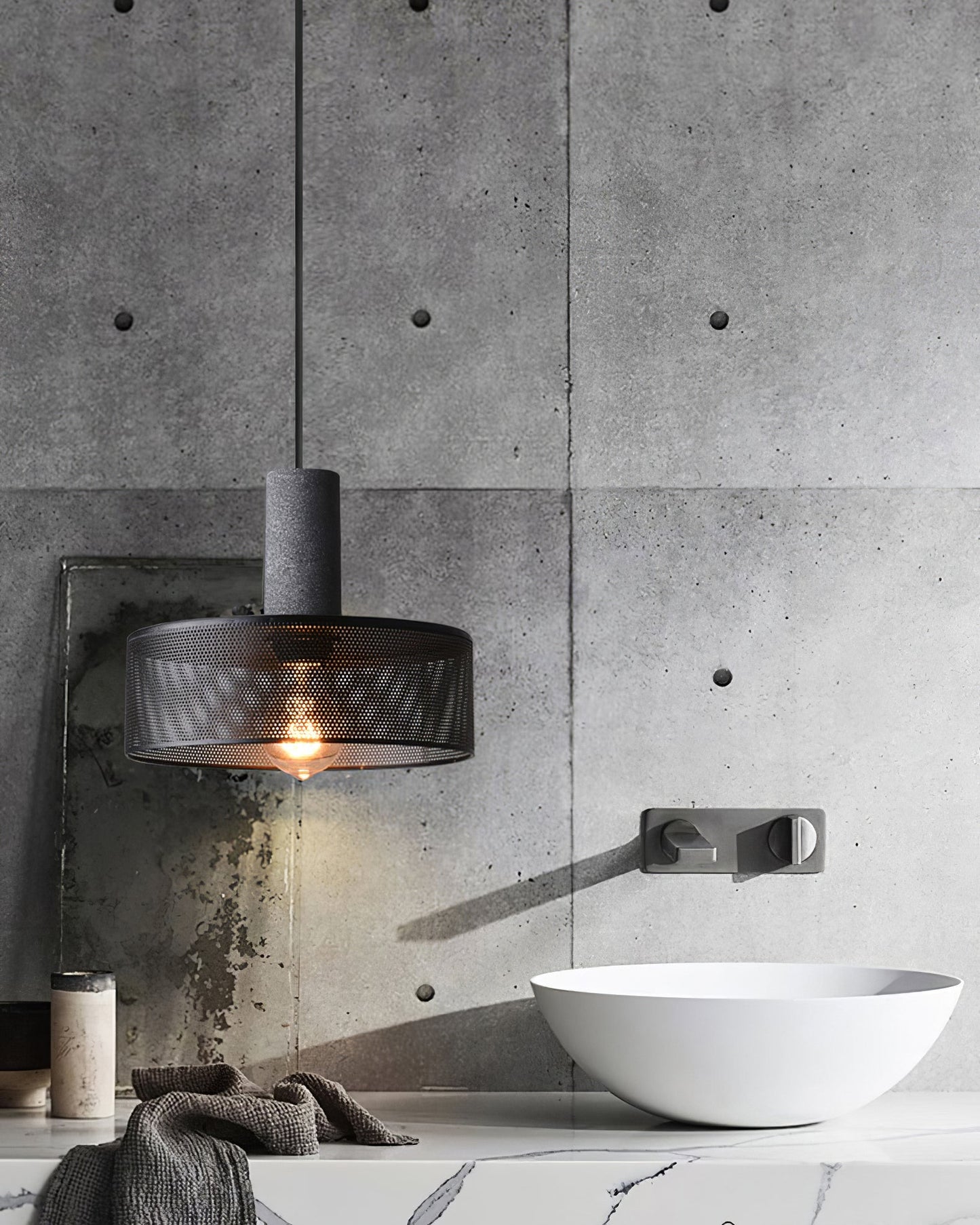 Lampada a Sospensione Urban Concrete | Lampada Industriale LED Appesa
