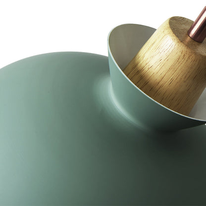 Moderne Einzel-Pendelleuchte mit Kuppelschirm | Skandinavische Metall-Hängelampe