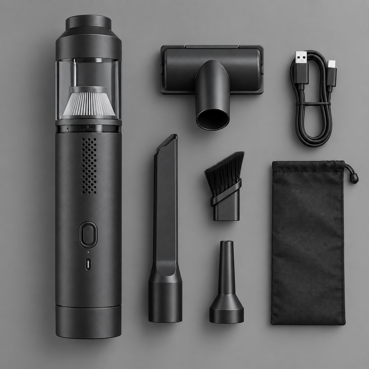 Cordless Car Vacuum Portable Handheld Cleaning Design