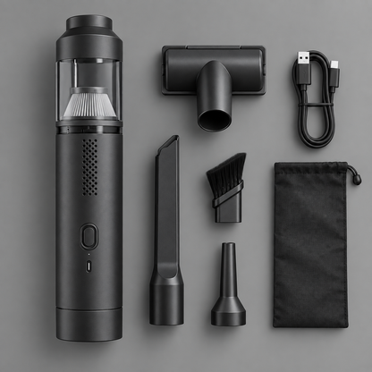 Cordless Car Vacuum Portable Handheld Cleaning Design