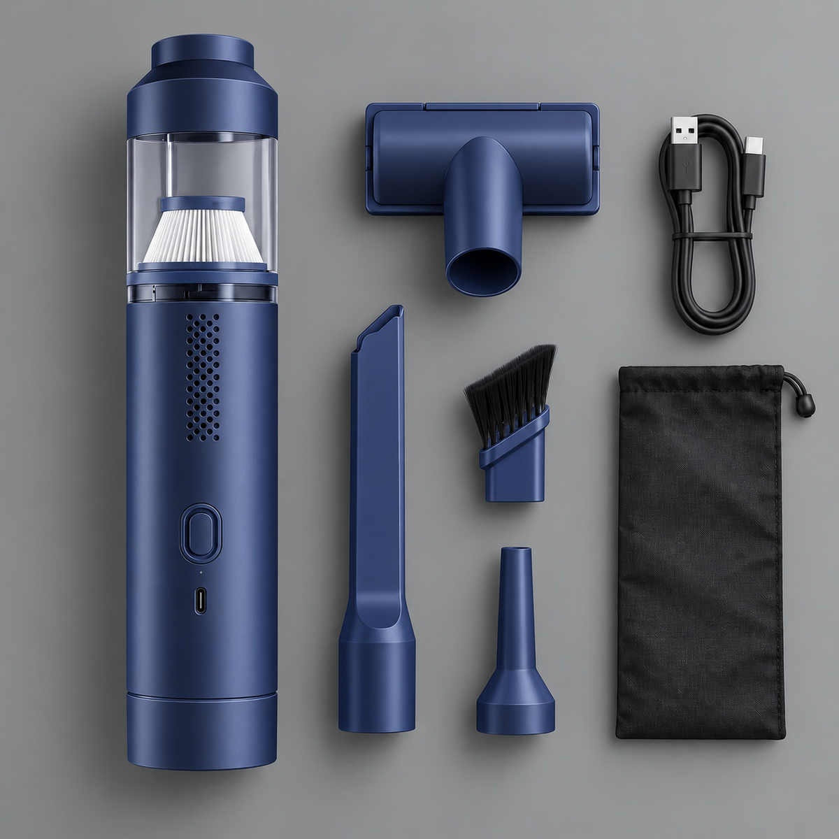 Cordless Car Vacuum Portable Handheld Cleaning Design