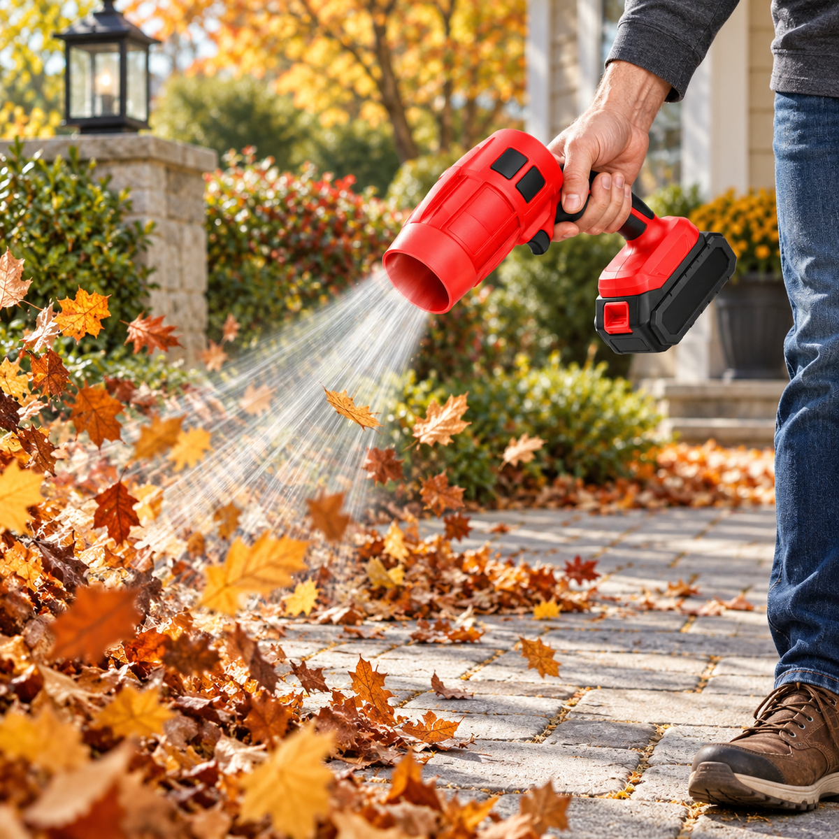 Cordless Leaf Blower Battery Powered Lightweight Handheld