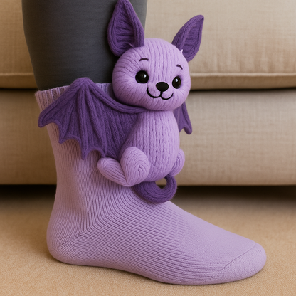 Cozy Non-Slip Plush House Socks 3D Animal Design Unisex 6