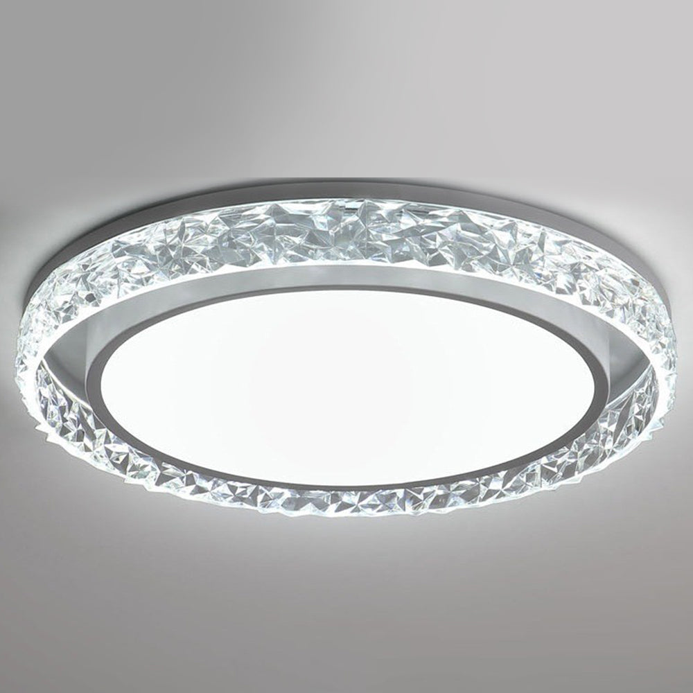Crystal Halo LED-Deckenleuchte | Fernbedienbar dimmbare Aufbaumontage