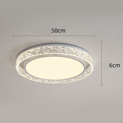Crystal Halo LED-Deckenleuchte | Fernbedienbar dimmbare Aufbaumontage