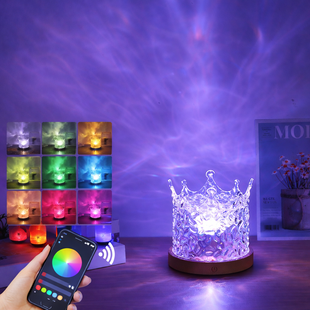 Leichter LED-Projektor Farbwürfel Raumlampe
