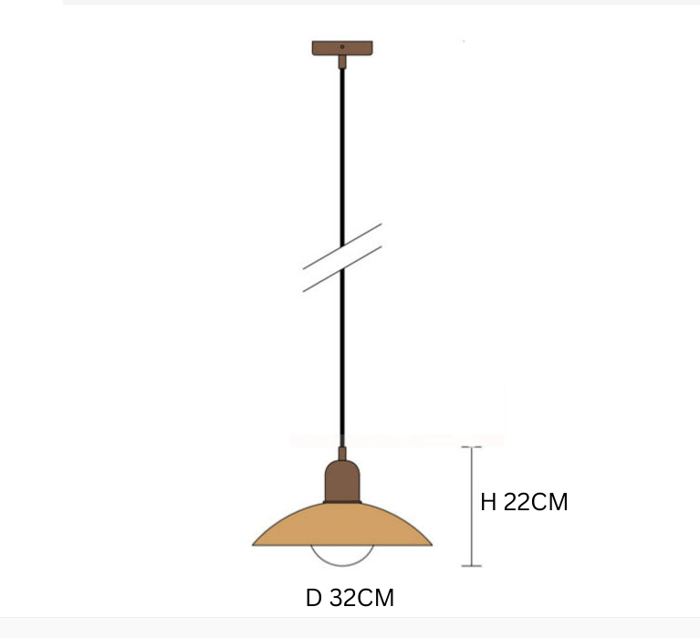 Candeeiro Suspenso Macaron Bauhaus | Lâmpada de Teto Moderna e Colorida