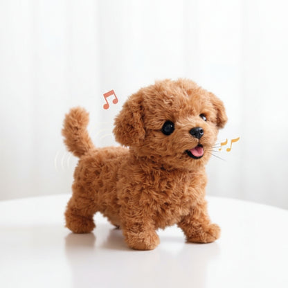 Juguete de Peluche Cachorro Interactivo Que Camina y Ladra Perro Suave