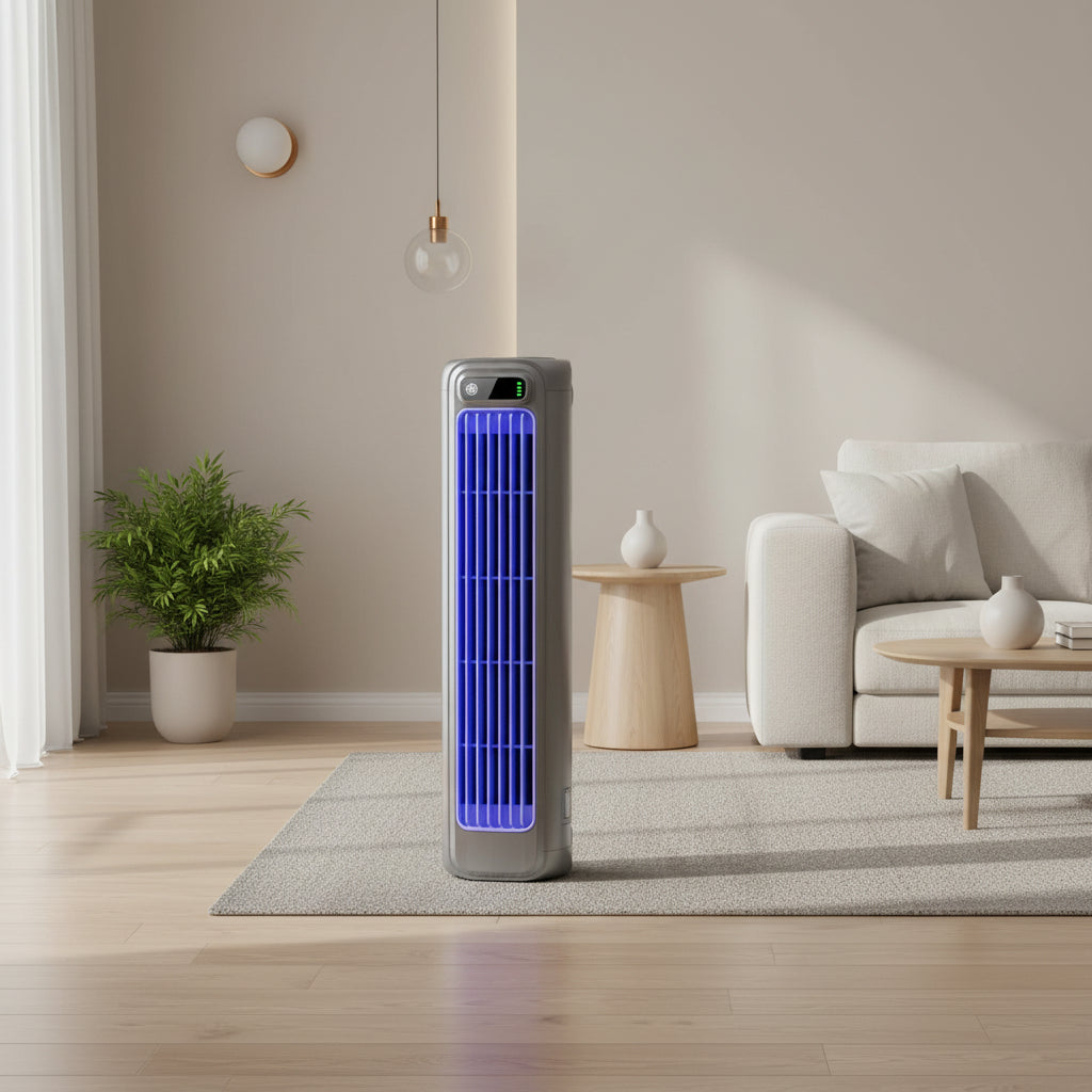 Turmventilator Tischgerät Tragbarer Leiser Luftzirkulator Kühlventilator