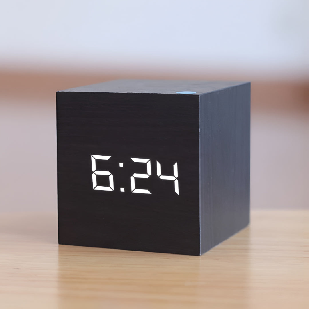 Sveglia digitale con display LED, temperatura e timer da scrivania