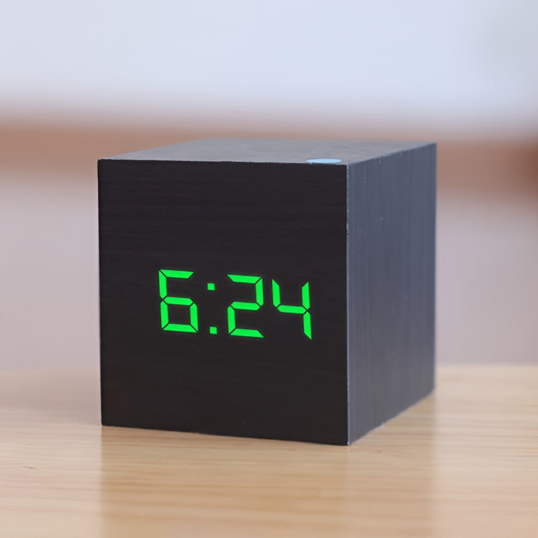 Sveglia digitale con display LED, temperatura e timer da scrivania