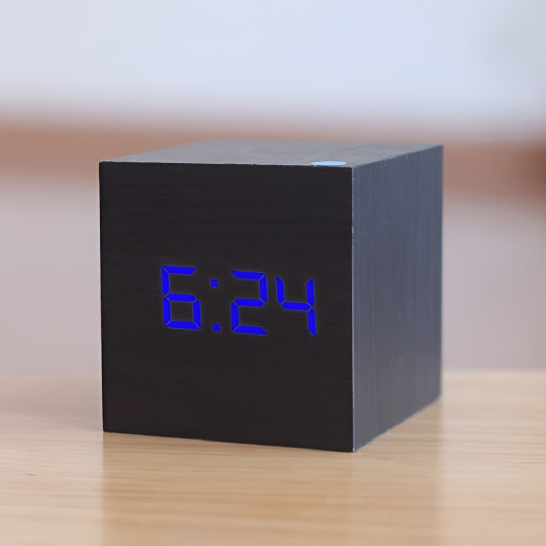 Sveglia digitale con display LED, temperatura e timer da scrivania