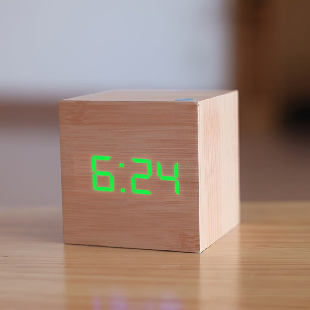 Sveglia digitale con display LED, temperatura e timer da scrivania