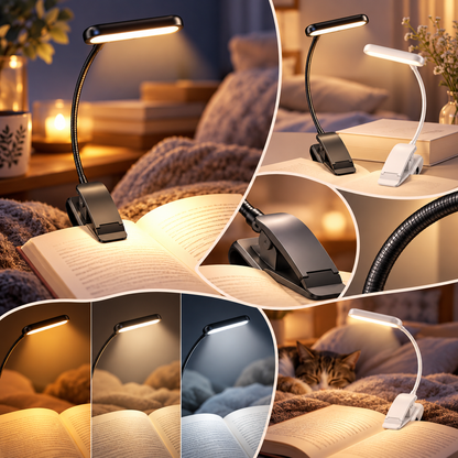 Dimmable Reading Lamp Flexible Reading Light Adjustable Neck