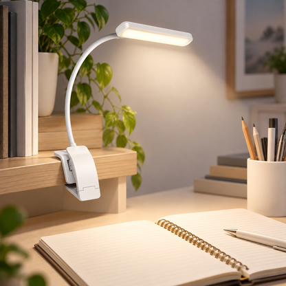 Dimmable Reading Lamp Flexible Reading Light Adjustable Neck
