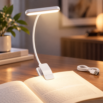 Dimmable Reading Lamp Flexible Reading Light Adjustable Neck