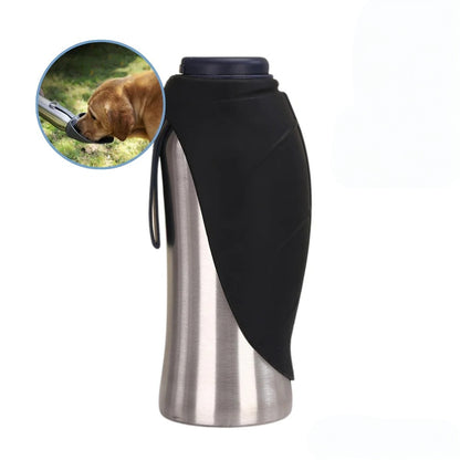 Hundewasserflasche aus Edelstahl Reise-Trinkbehälter
