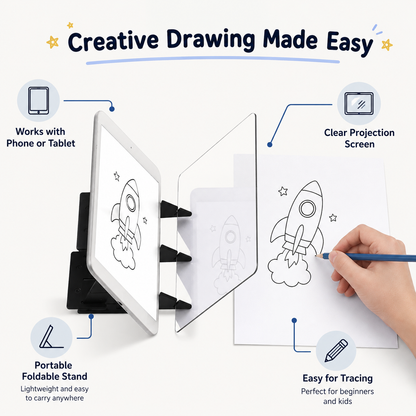 Proyector de dibujo portátil educativo para niños