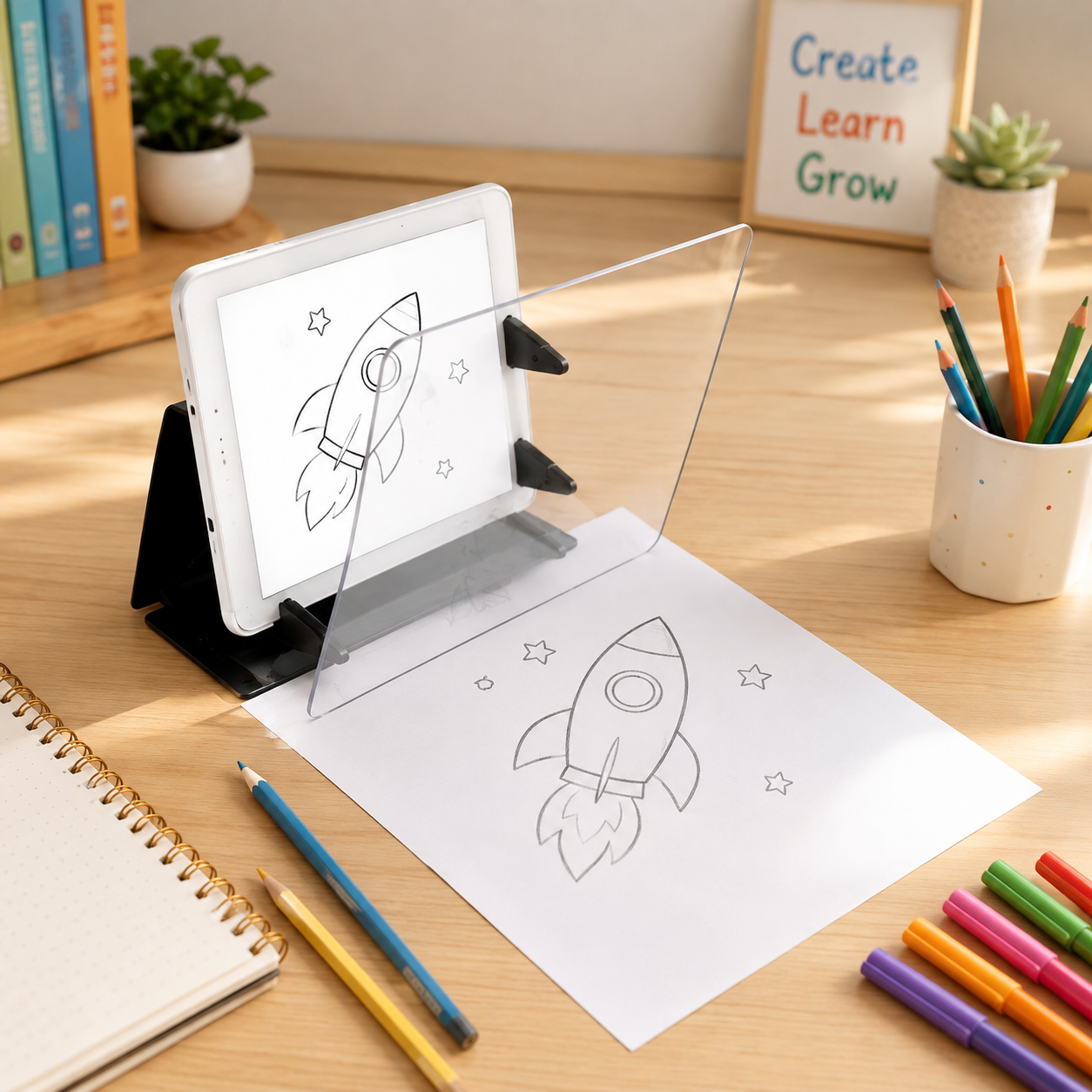 Proyector de dibujo portátil educativo para niños