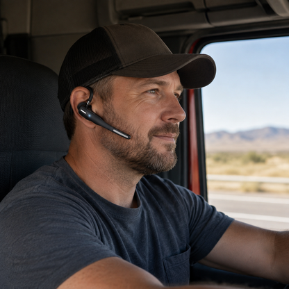 Bluetooth-Headset mit zwei Mikrofonen, Geräuschunterdrückung und faltbarem Design