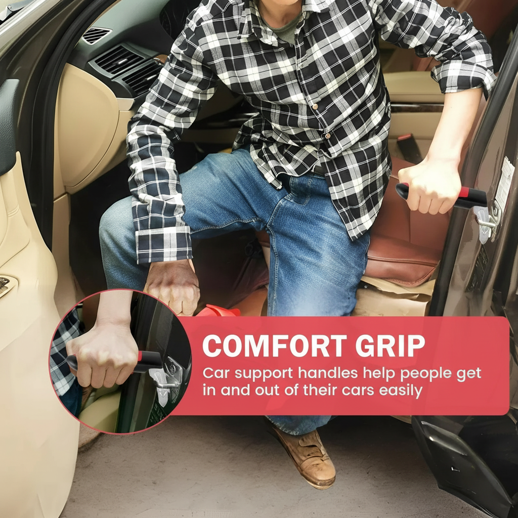 Herramienta de emergencia para automóvil Rompecristales de seguridad Asidero auxiliar para puerta