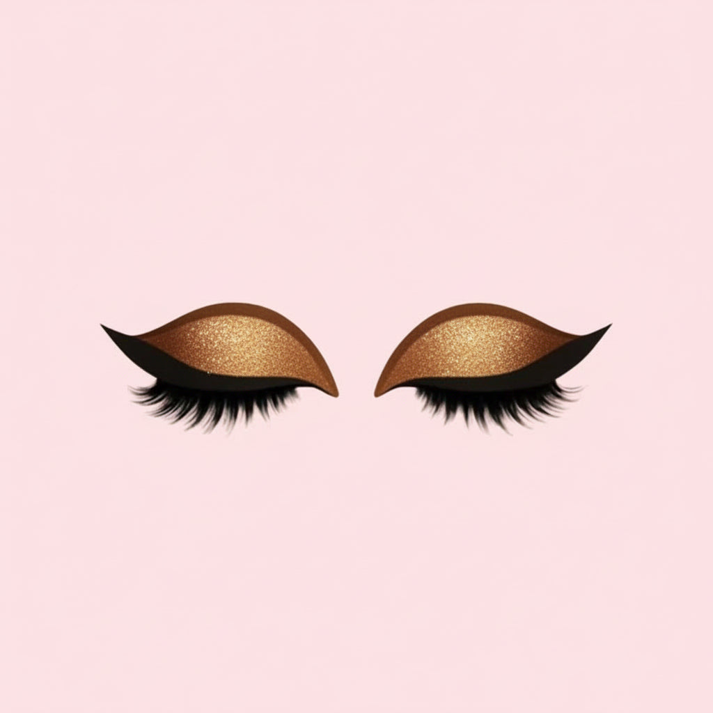 Pestanas Postiças 3 em 1 Reutilizáveis Autocolantes de Sombra de Olhos e Eyeliner