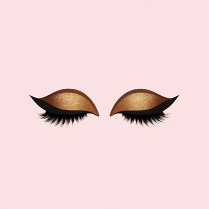 Pestanas Postiças 3 em 1 Reutilizáveis Autocolantes de Sombra de Olhos e Eyeliner