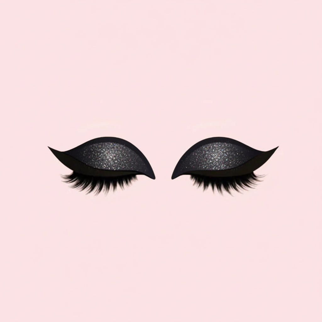 Pestanas Postiças 3 em 1 Reutilizáveis Autocolantes de Sombra de Olhos e Eyeliner