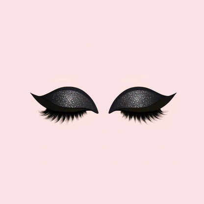 Pestanas Postiças 3 em 1 Reutilizáveis Autocolantes de Sombra de Olhos e Eyeliner