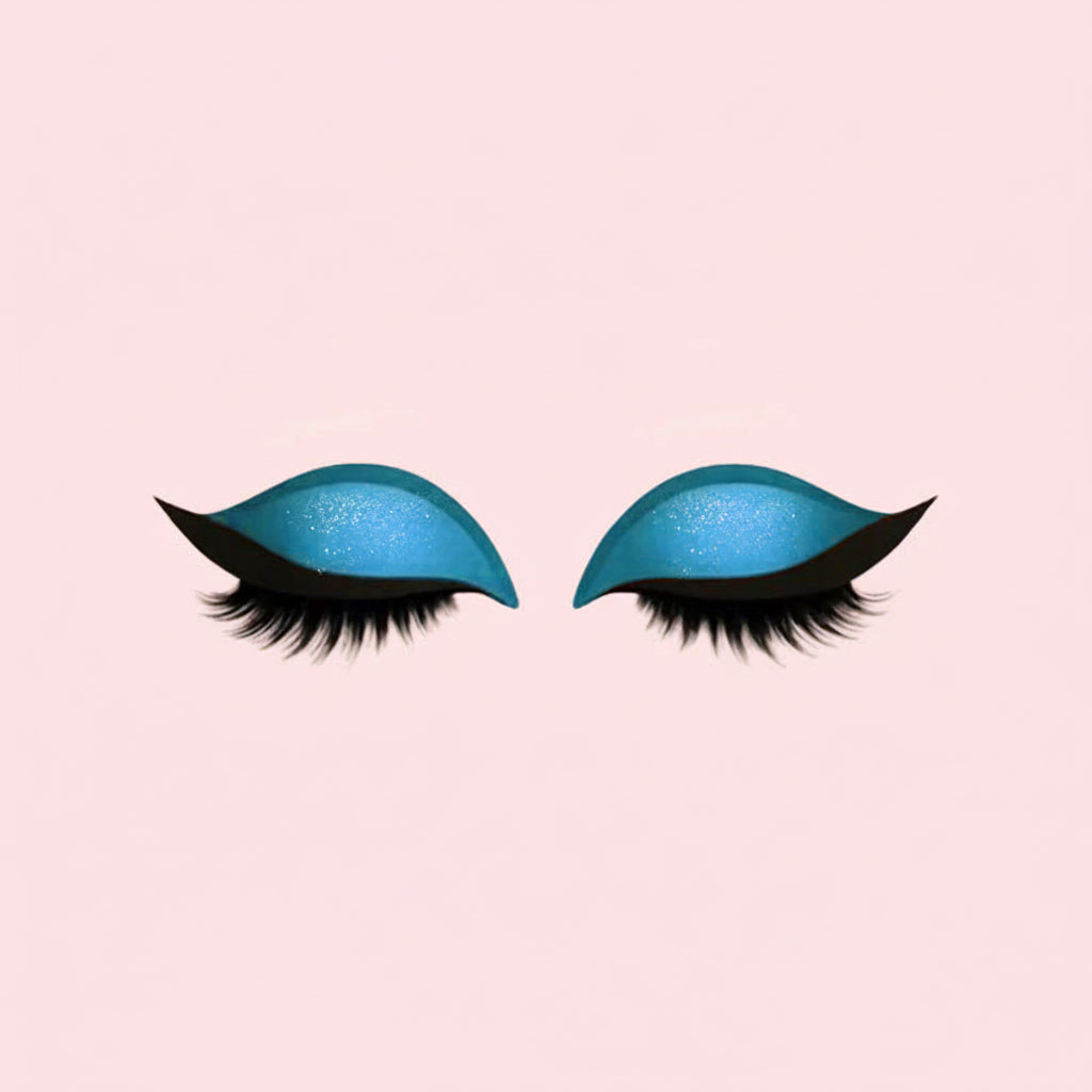 Pestanas Postiças 3 em 1 Reutilizáveis Autocolantes de Sombra de Olhos e Eyeliner