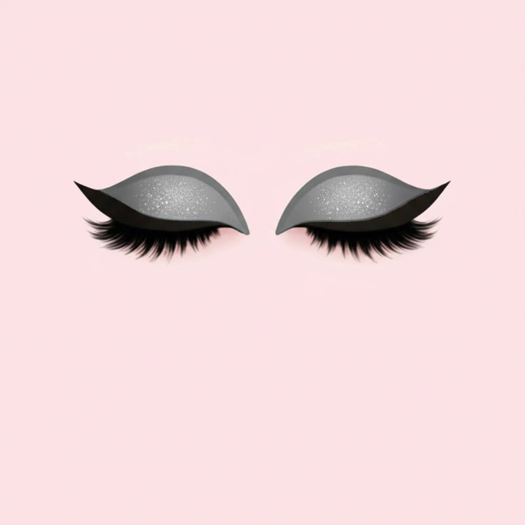 Pestanas Postiças 3 em 1 Reutilizáveis Autocolantes de Sombra de Olhos e Eyeliner