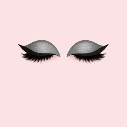 Pestanas Postiças 3 em 1 Reutilizáveis Autocolantes de Sombra de Olhos e Eyeliner