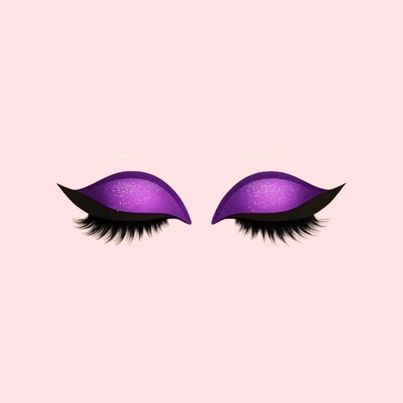 Pestanas Postiças 3 em 1 Reutilizáveis Autocolantes de Sombra de Olhos e Eyeliner