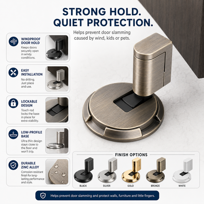 Easy Installation Door Stopper Security Windproof