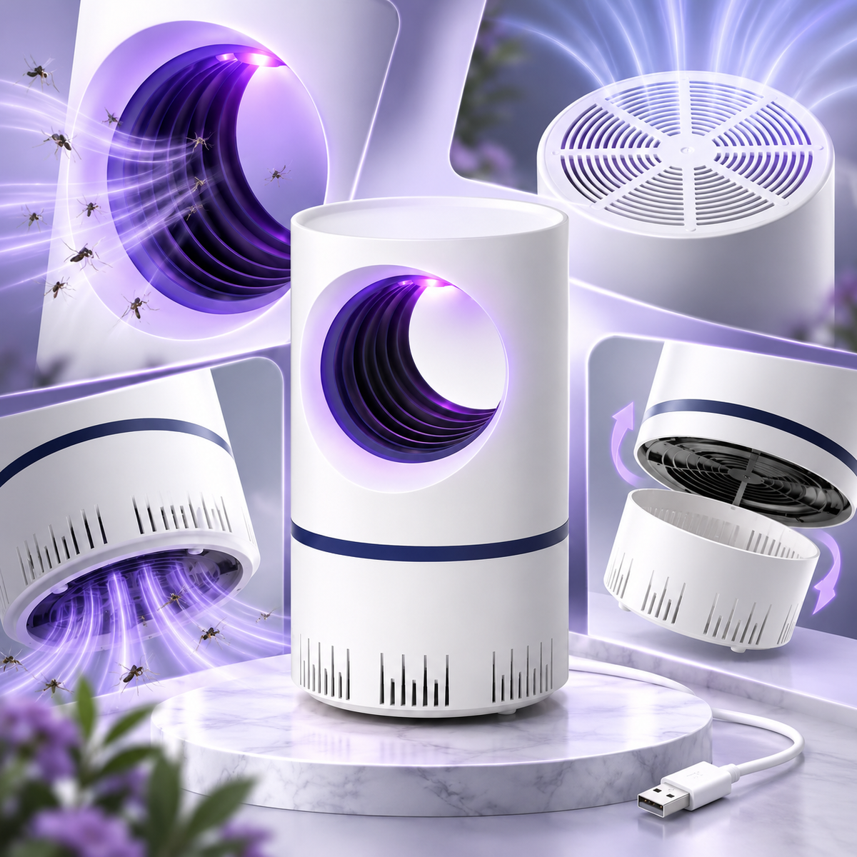 Electric Mosquito Killer Lamp Indoor Silent USB Night Use