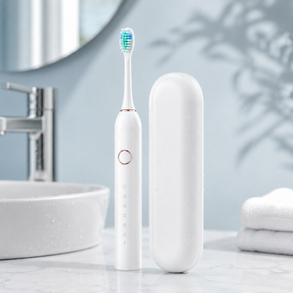 Spazzolino elettrico ricaricabile con design impermeabile
