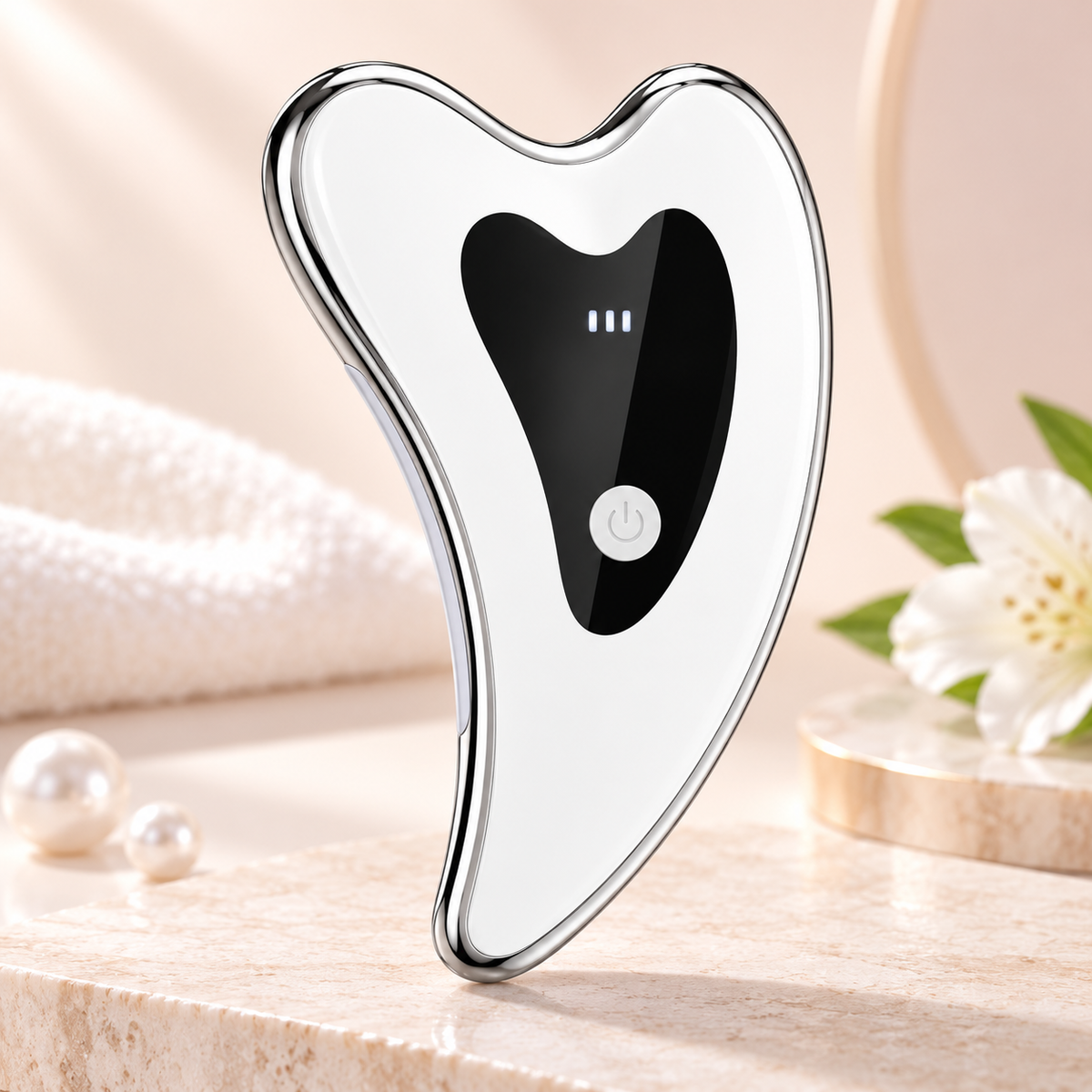 Electric Facial Massager Thermal Therapy Red Light Pen