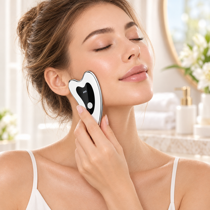 Electric Facial Massager Thermal Therapy Red Light Pen