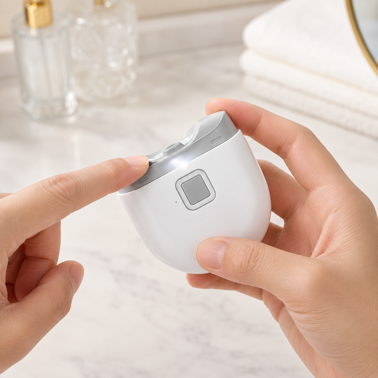 Elektrischer Nagelknipser, automatisch, mit Licht, per USB wiederaufladbar