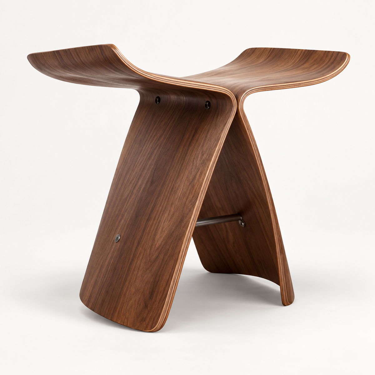 Eleganter Holzschemel, vielseitiger Hocker, modernes Design
