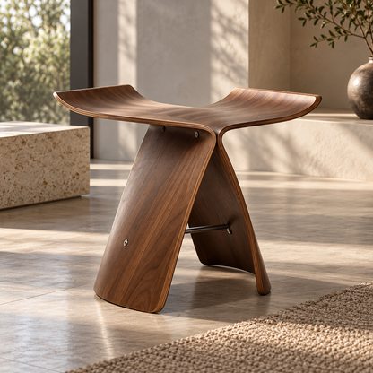 Eleganter Holzschemel, vielseitiger Hocker, modernes Design