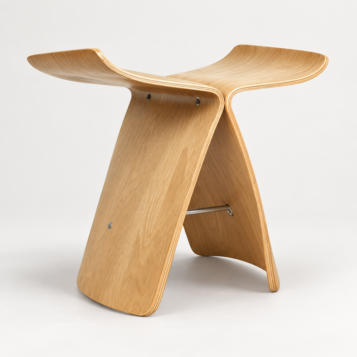 Eleganter Holzschemel, vielseitiger Hocker, modernes Design